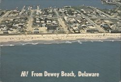 Hi! From Dewey Beach, Delaware Postcard