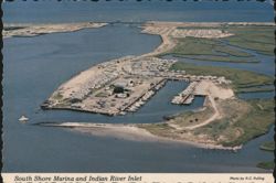 South Shore Marina and Indian River Inlet Postcard