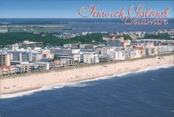 Fenwick Island, Delaware, Aerial View from the Atlantic Ocean Postcard