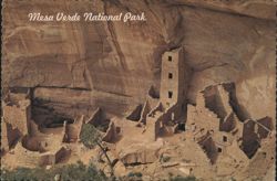 Square Tower House, Mesa Verde National Park Postcard