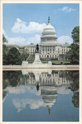 United States Capitol Building with Reflection Postcard