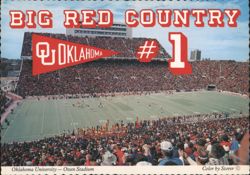 Big Red Country, Oklahoma #1, Owen Stadium Postcard
