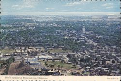 Bird's-eye view of Broken Arrow, Oklahoma Postcard