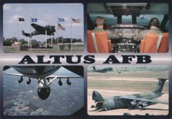 Altus AFB: C-45, C-141 Starlifter, KC-135, C-5 Galaxy Postcard