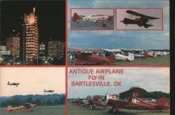 Antique Airplane Fly-In, Bartlesville, OK Postcard