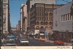 Downtown Portland, Oregon, City of the Roses Postcard