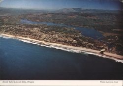 Devils Lake-Lincoln City, Oregon Postcard