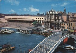 Venezia, Stazione di S. Lucia and Ponte degli Scalzi Postcard