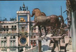 Venice: Particulars of the Basilica - The Horses Postcard