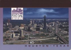 Post Oak District, Houston, Texas Postcard