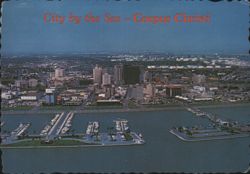 City by the Sea - Corpus Christi, Famous T Heads Postcard
