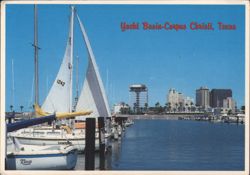 Yacht Basin-Corpus Christi, Texas Postcard