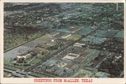 Greetings from McAllen, Texas - Aerial View Postcard