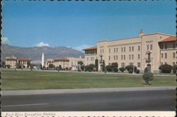 Fort Bliss Reception Station with German V2 Rocket Postcard