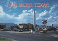 Fort Bliss, Texas with V2 Rocket Postcard