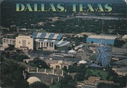 Dallas, Texas - Fair Park, Cotton Bowl & Ferris Wheel Postcard