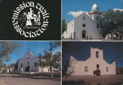Mission Trail Association, El Paso, Texas Missions Postcard
