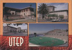 University of Texas at El Paso (UTEP) Campus & Sun Bowl Postcard