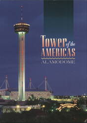 Tower of the Americas and Alamodome at Night Postcard