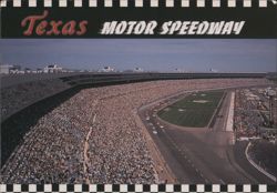 Texas Motor Speedway, Aerial View of Racetrack and Grandstands Postcard