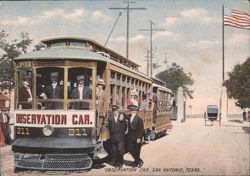 Observation Car 211, San Antonio Postcard