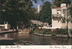 San Antonio River, 'Venice of Texas' Postcard