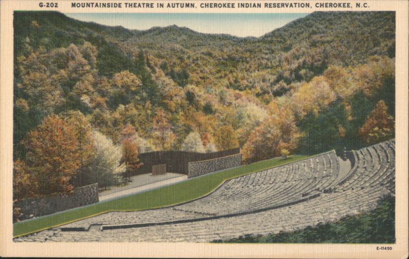 Mountainside Theatre in Autumn, Cherokee Indian Reservation, NC North Carolina