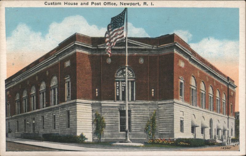 Custom House and Post Office, Newport, R. I. Rhode Island