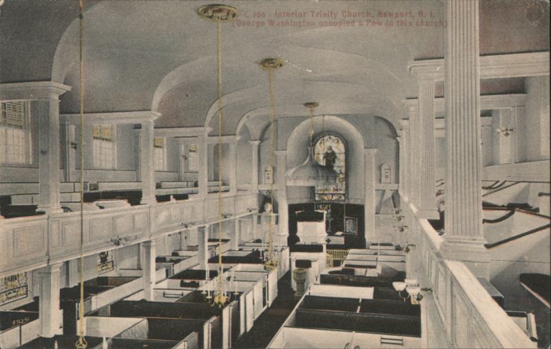 Interior Trinity Church, Newport, RI Rhode Island