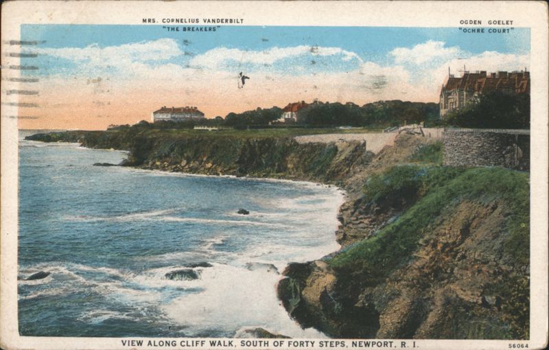 The Breakers & Ochre Court, Cliff Walk, Newport, RI Rhode Island