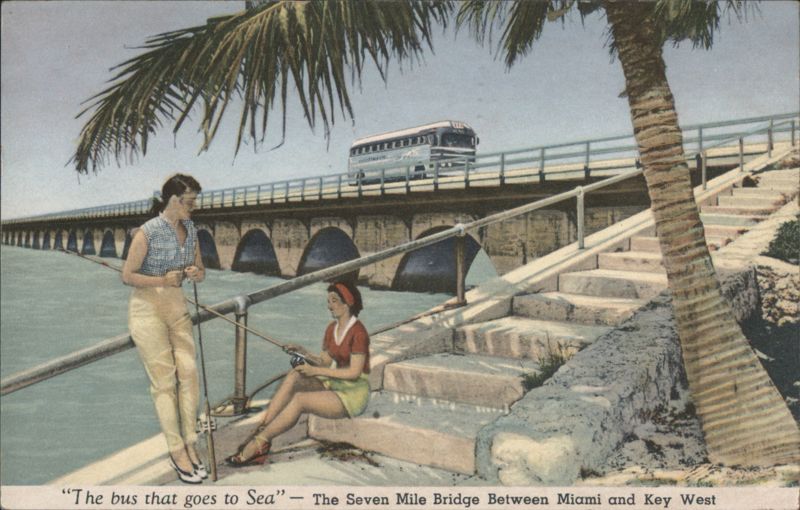 The Bus That Goes to Sea, Seven Mile Bridge, Florida Keys