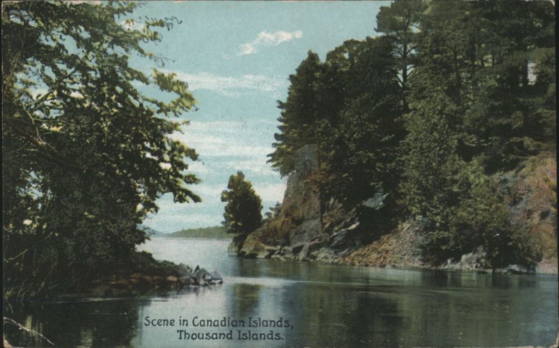 Scene in Canadian Islands, Thousand Islands ON Canada
