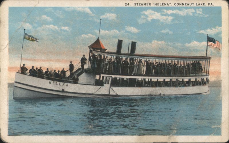 Steamer Helena, Conneaut Lake, PA Pennsylvania