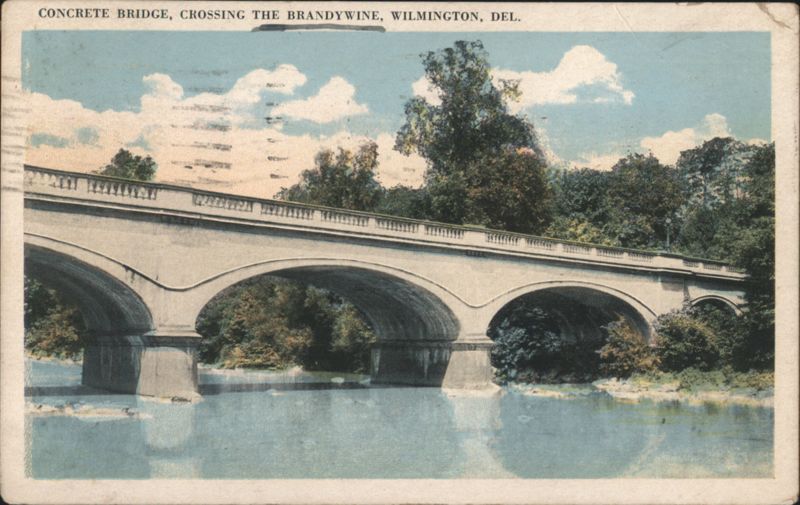 Concrete Bridge, Crossing the Brandywine, Wilmington, DE Delaware