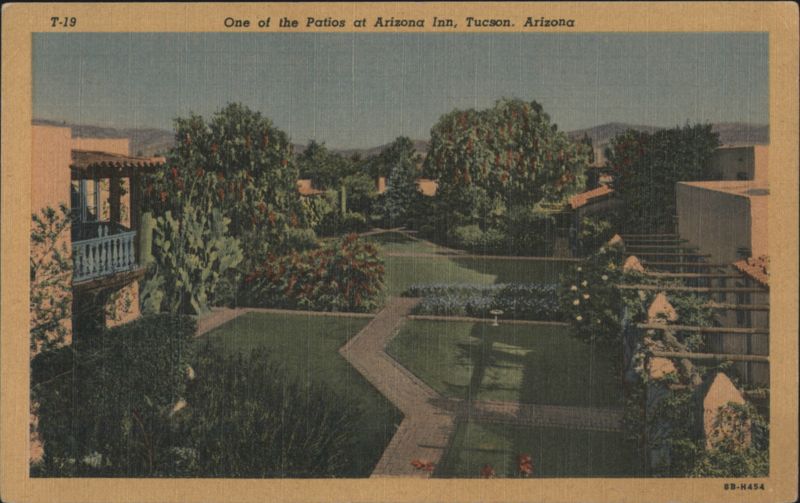 One of the Patios at Arizona Inn, Tucson, Arizona