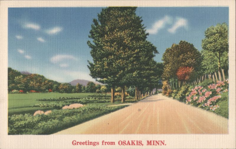 Country Road Scene, Osakis, MN Minnesota
