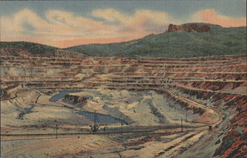 Open Pit Copper Mine, Santa Rita, NM New Mexico