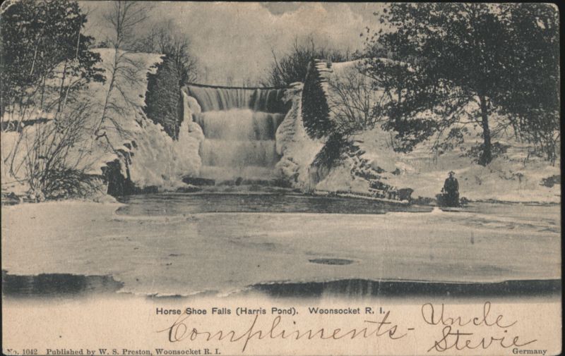 Horse Shoe Falls, Harris Pond, Woonsocket, RI Rhode Island