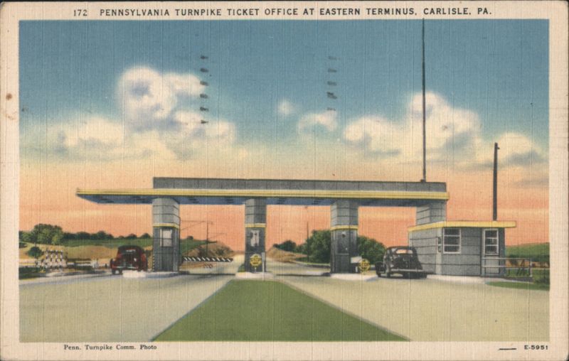 Pennsylvania Turnpike Ticket Office, Carlisle, PA Penn. Turnpike Comm. Photo