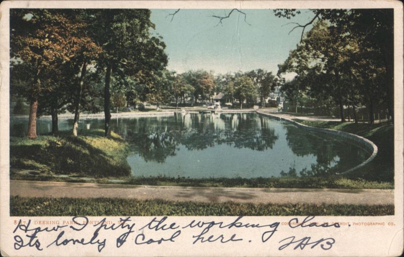 Deering Park Pond, Portland, ME Maine