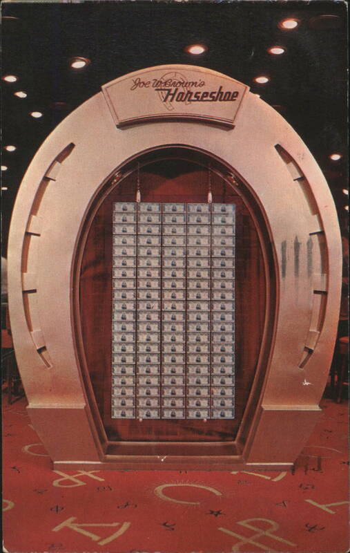 Joe W. Brown's Horseshoe Club, Million Dollar Display Las Vegas Nevada