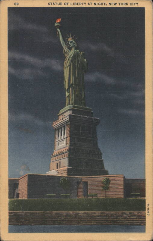 Statue of Liberty at Night, New York City
