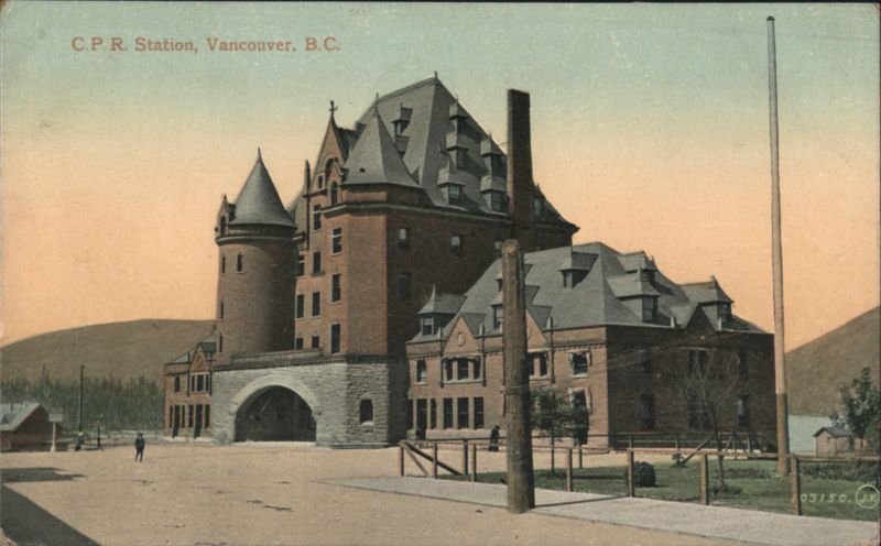 C.P.R. Station, Vancouver, B.C. BC Canada British Columbia