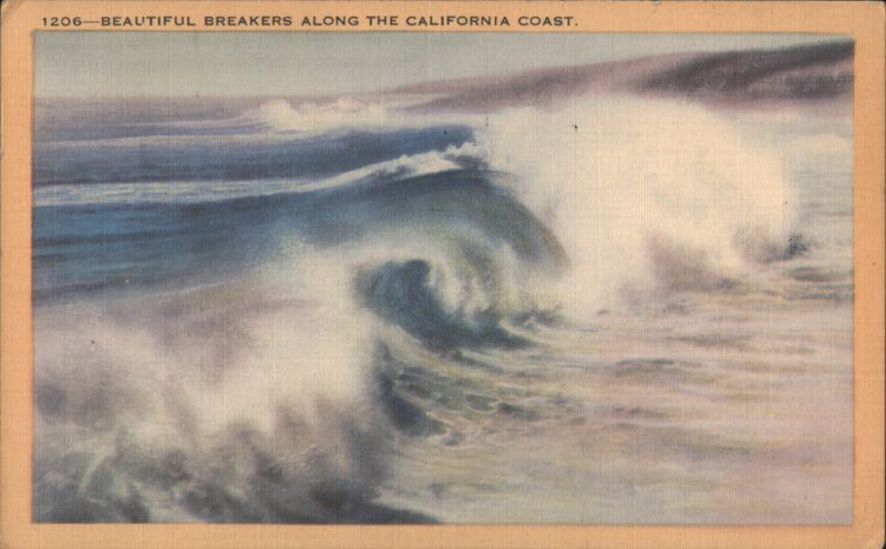Beautiful Breakers Along the California Coast