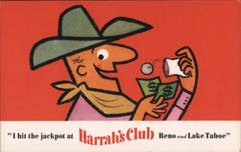 I hit the jackpot at Harrah's Club, Reno and Lake Tahoe Nevada