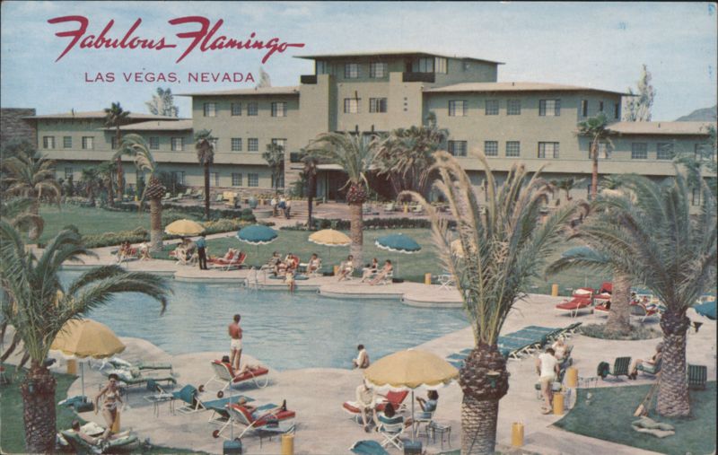 Fabulous Flamingo Hotel and Olympic Pool, Las Vegas Nevada
