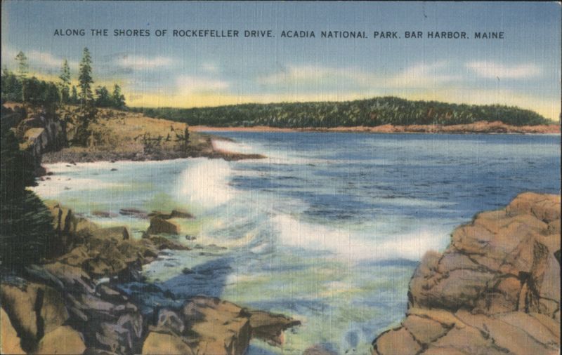 Along the Shores of Rockefeller Drive, Acadia National Park Bar Harbor Maine