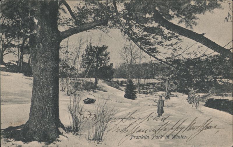Franklin Park in Winter Boston Massachusetts