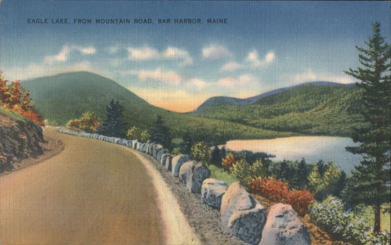 Eagle Lake, From Mountain Road, Bar Harbor, Maine
