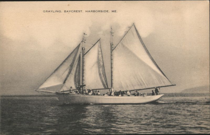 Sailboat Grayling, Harborside, ME Maine
